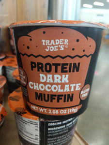 Trader Joe's Protein Dark Chocolate Muffin