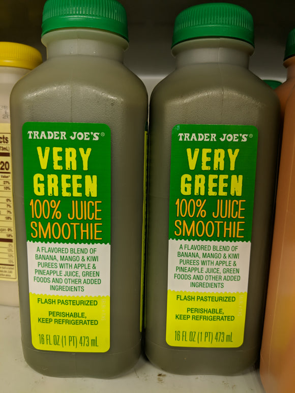 Trader Joe's Very Green 100% Juice Smoothie