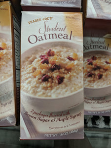 Trader Joe's Steelcut Oatmeal (Frozen, flavored with Brown Sugar and Maple) (2 Packages)