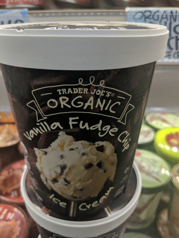 Trader Joe's Organic Vanilla Fudge Chip Ice Cream