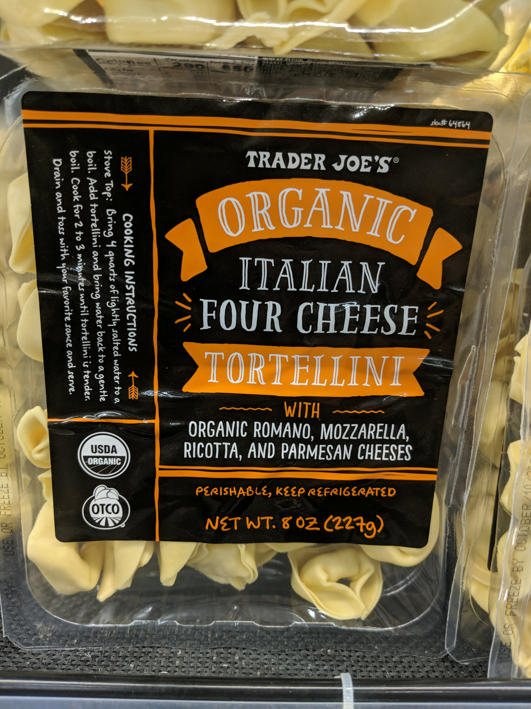 Trader Joe's Organic Italian Four Cheese Tortellini We'll Get The Food
