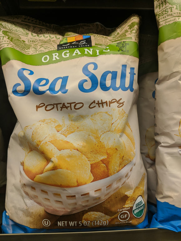 Whole Foods Organic Brands 365 Brand Potato Chips - Sea Salt