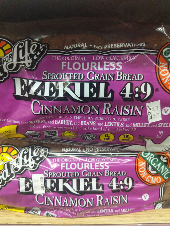 Organic Ezekiel Cinnamon Raisin Bread