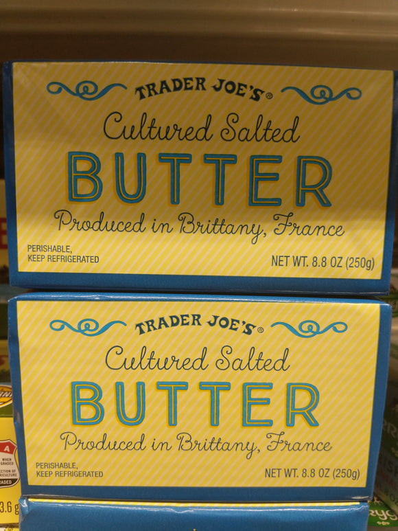Trader Joe's Cultured Salted Butter Quarters (Produced in Brittany, France)