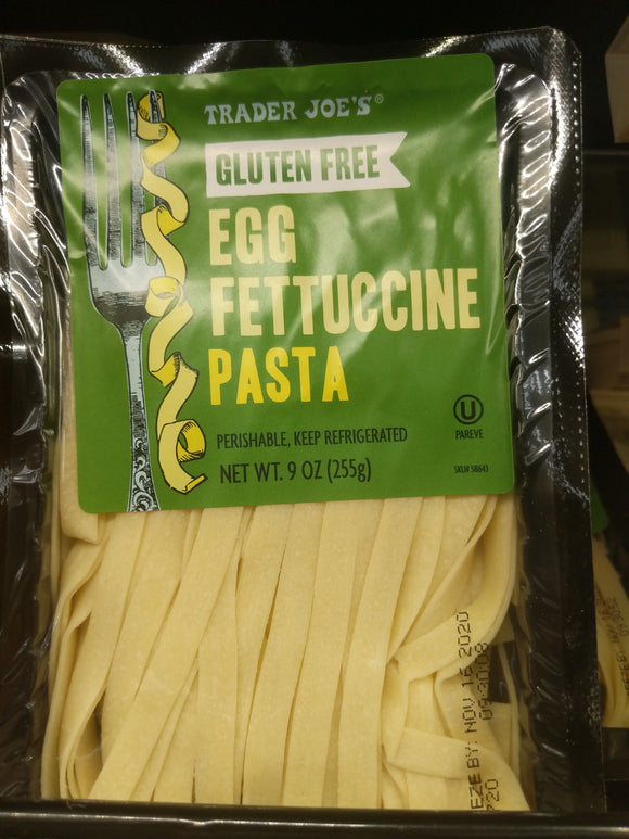 Trader Joe's Gluten Free Egg Fettuccine Pasta