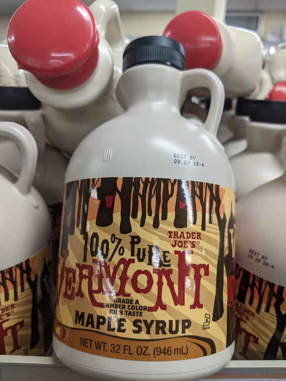 Trader Joe's 100% Pure Grade A Vermont Maple Syrup