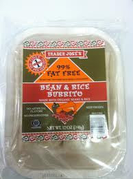 Trader Joe's 99% Fat Free Bean and Rice Burrito