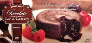 Trader Joe's Chocolate Lava Cake (2 Count, A Delicate Chocolate Cake with a Creamy Chocolate Center)