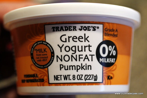 Trader Joe's Nonfat Greek Pumpkin Yogurt