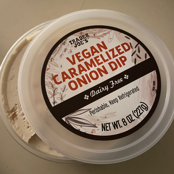 Trader Joe's Vegan Caramelized Onion Dip (Dairy Free)
