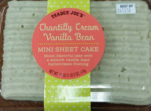 Trader Joe's Chantilly Cream Vanilla Bean Mini Sheet Cake