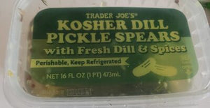 Trader Joe's Kosher Dill Pickle Spears (Refrigerated)