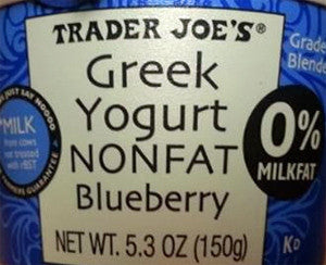 Trader Joe's Greek Style Nonfat Yogurt (Blueberry)