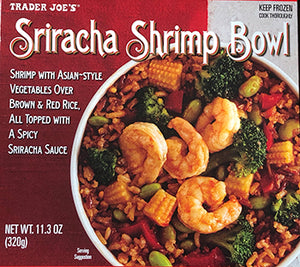Trader Joe’s Sriracha Shrimp Bowl (Frozen)