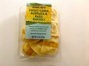 Trader Joe's Sweet Corn, Basil, & Burrata Ravioli