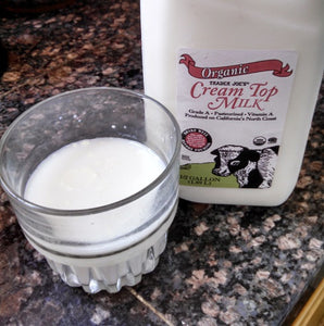 Trader Joe's Organic Cream Top Milk (Grade A, Pastuerized, Vitamin A)