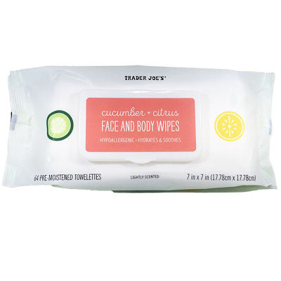 Trader Joe's Cucumber and Citrus Face and Body Wipes